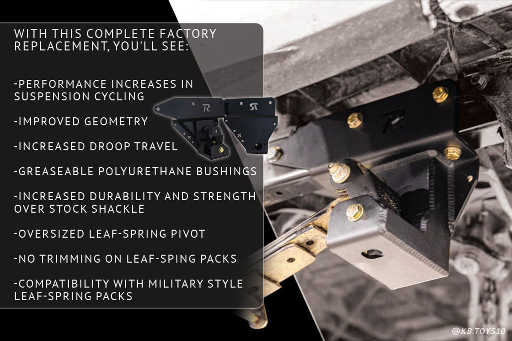2005-2023 Toyota Tacoma Shackle Hangers