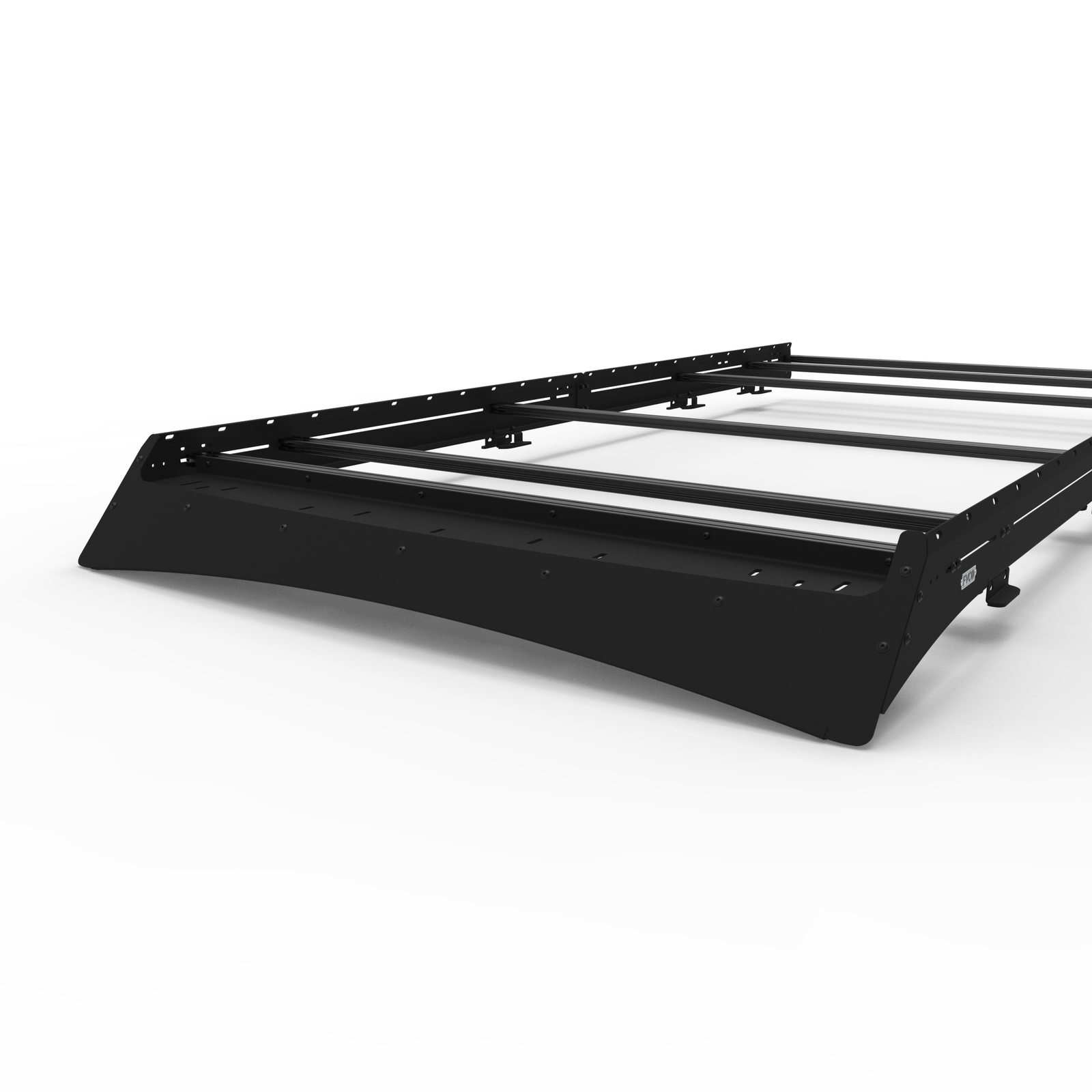 Transit 148" High Roof Low Pro Roof Rack With Light Bar Fairing