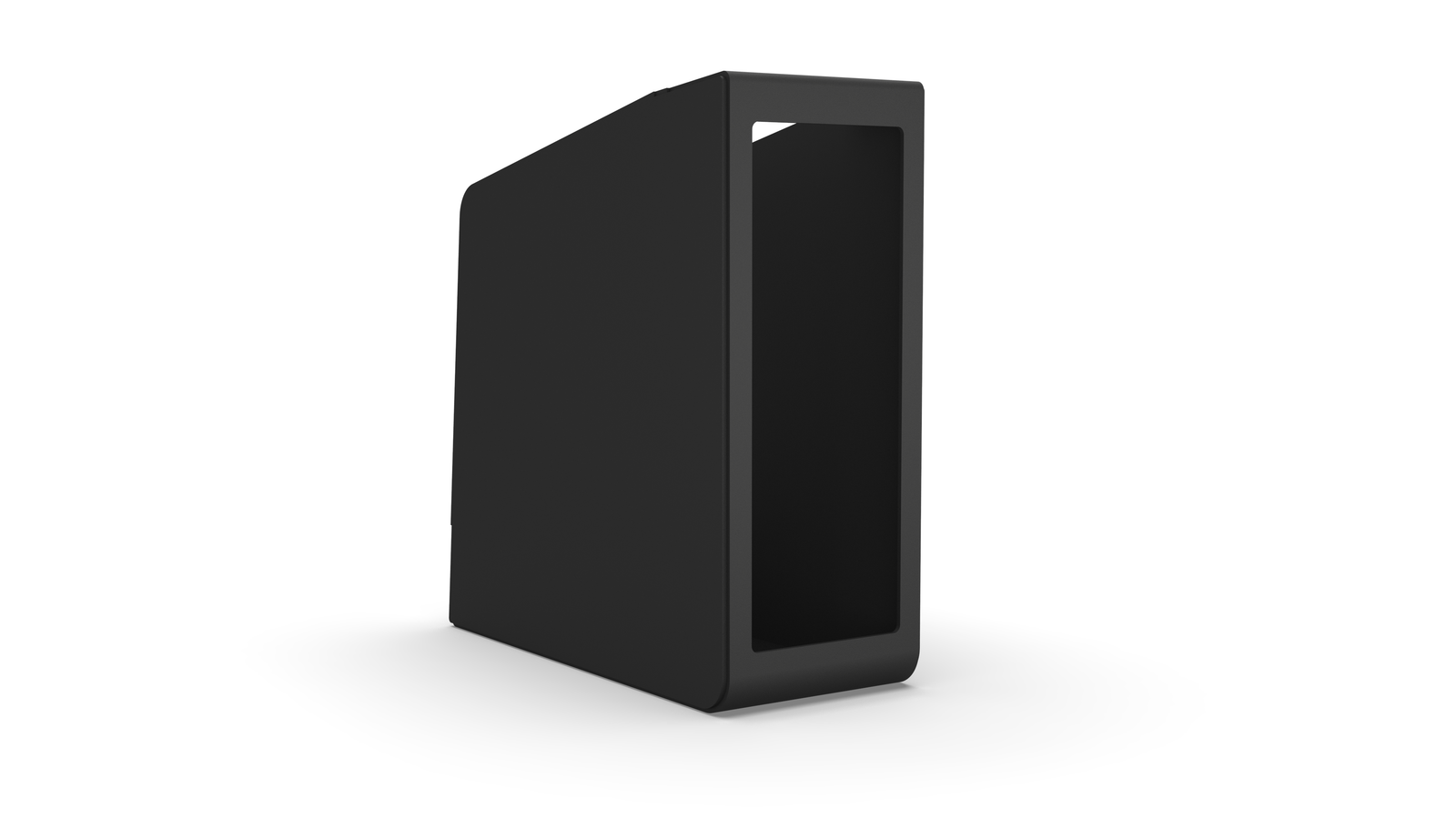 6" Open Shelf - Black